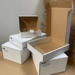 Plain White Post Box Diecut Boxes